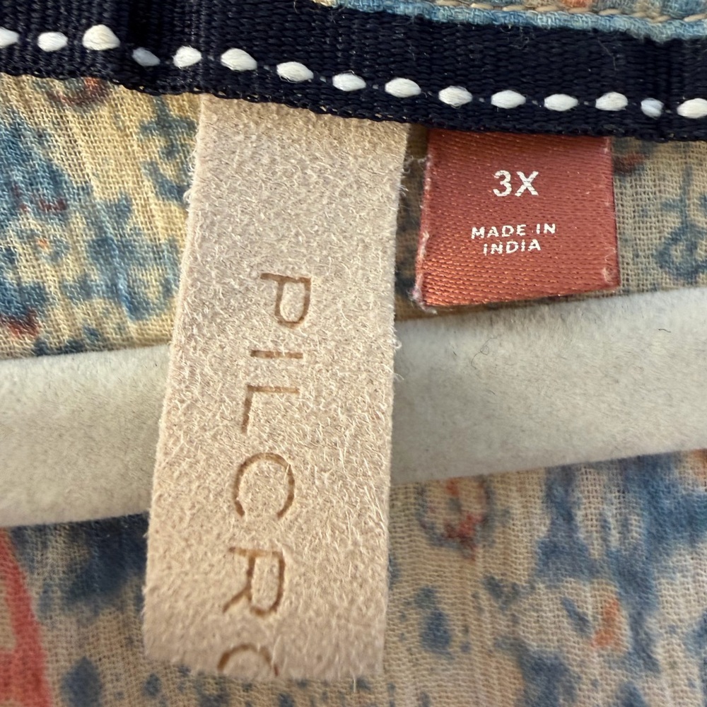 Pilcro Multicolor Floral Patchwork Blouse - image 2